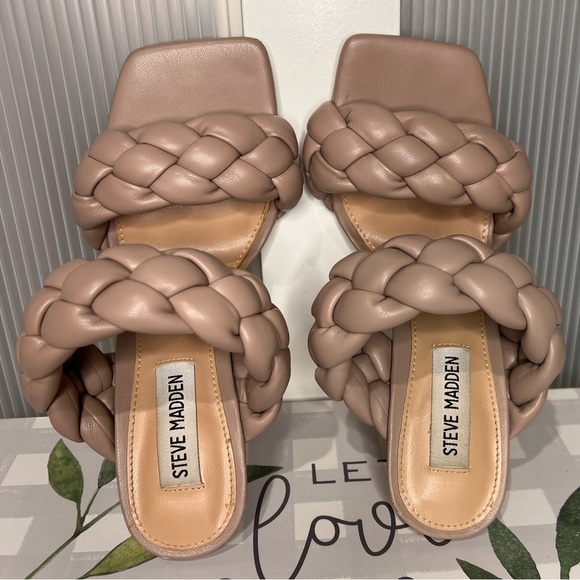 Steve Madden 2 braided strap heels size 6 - Picture 4 of 6